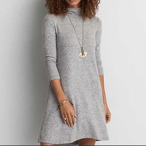 American Eagle gray turtleneck sweater dress